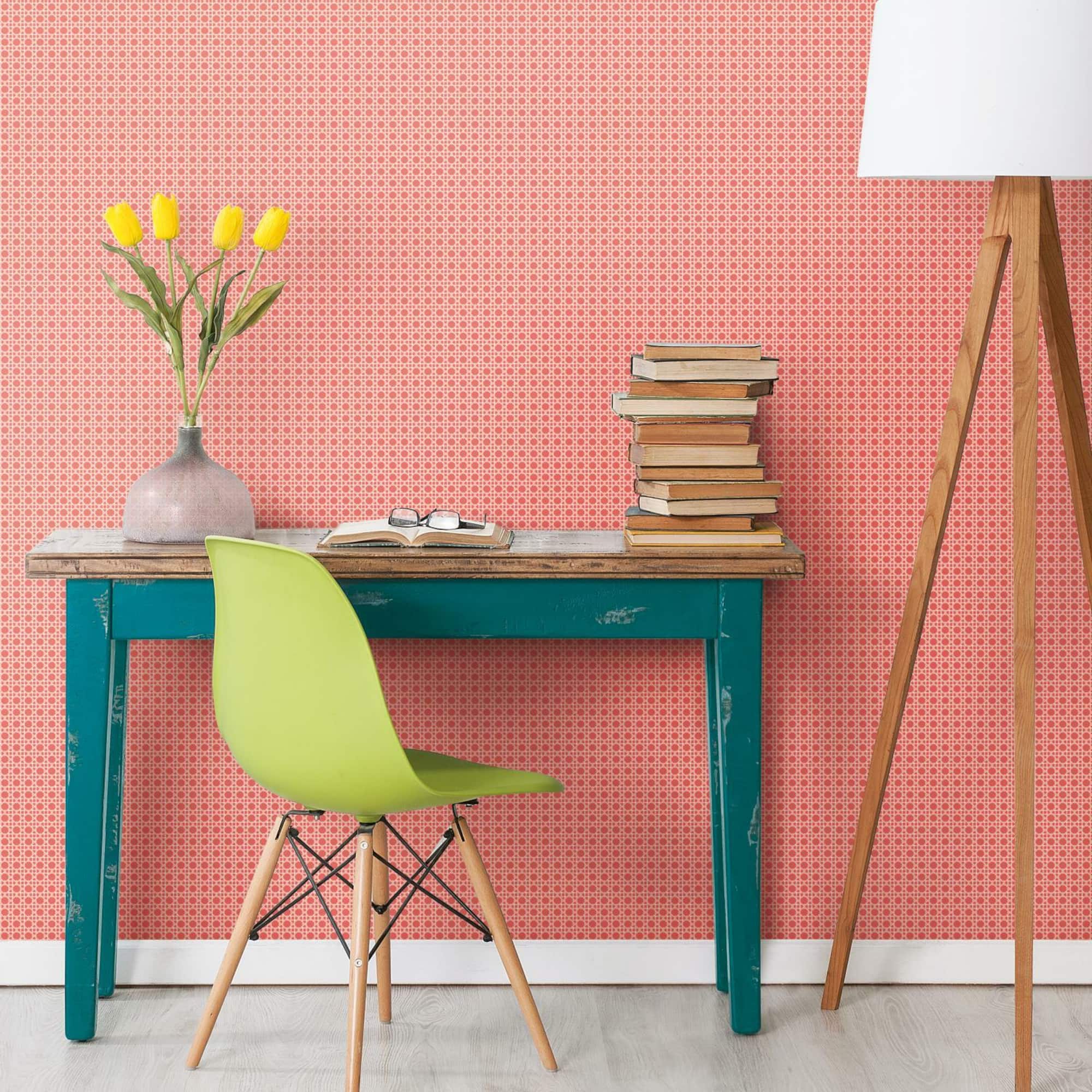 RoomMates Caning Peel & Stick Wallpaper